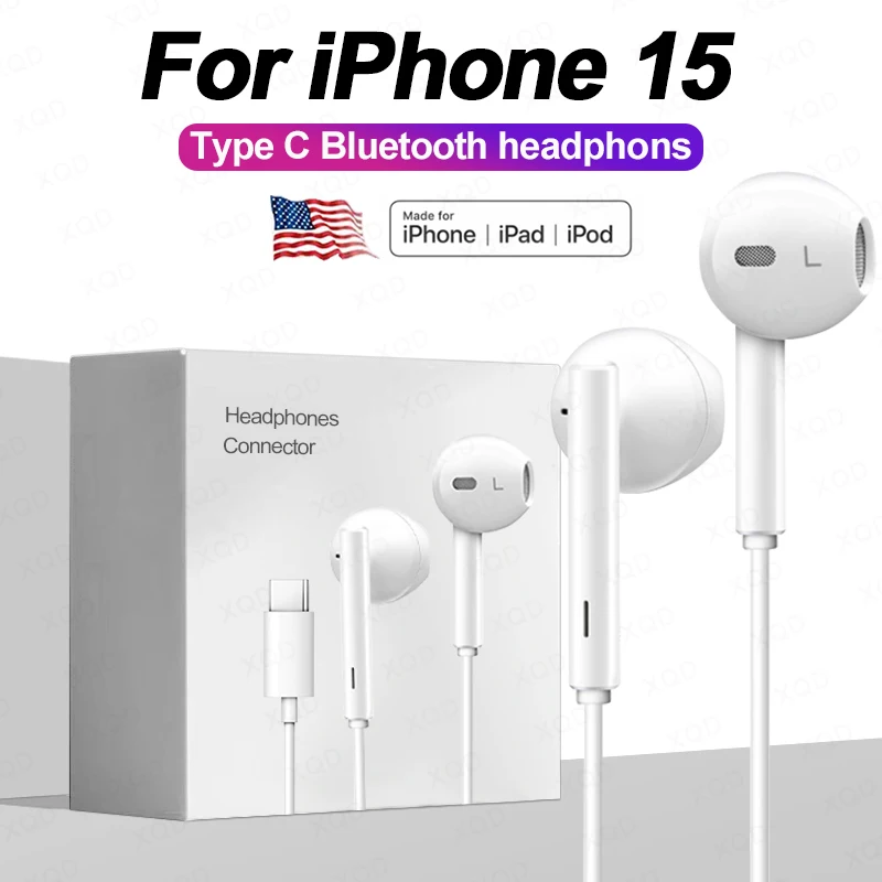 Cuffie di tipo C originali per Apple iPhone 15 Pro Max 14...