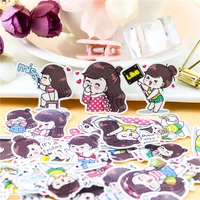 40pcs creative kawaii self made girl everyday stickers phone stickers decorative sticker diy craft photo albumswaterproof