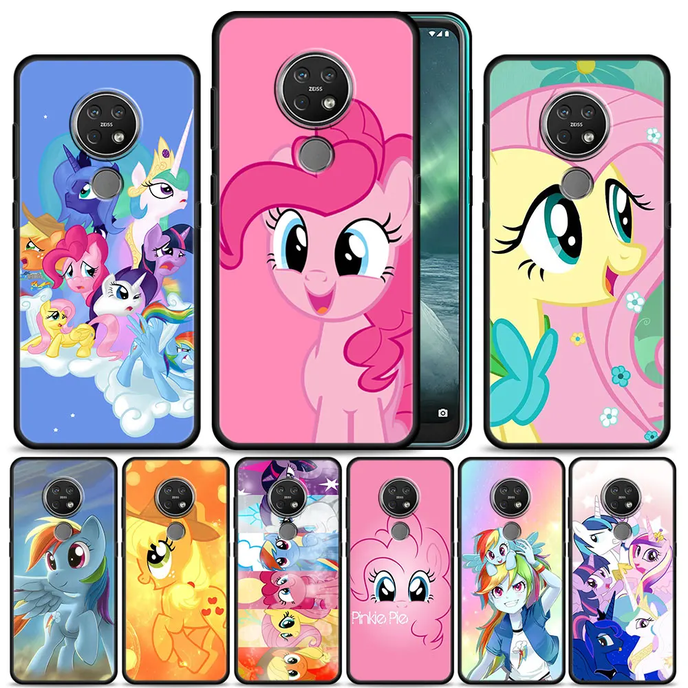 

Case Cover for Nokia G10 G20 G11 G21 G50 5.4 7.2 C20 C21 C30 X20 XR20 X10 3.4 Luxury Soft Style Matte My Little Pony Horse Pink