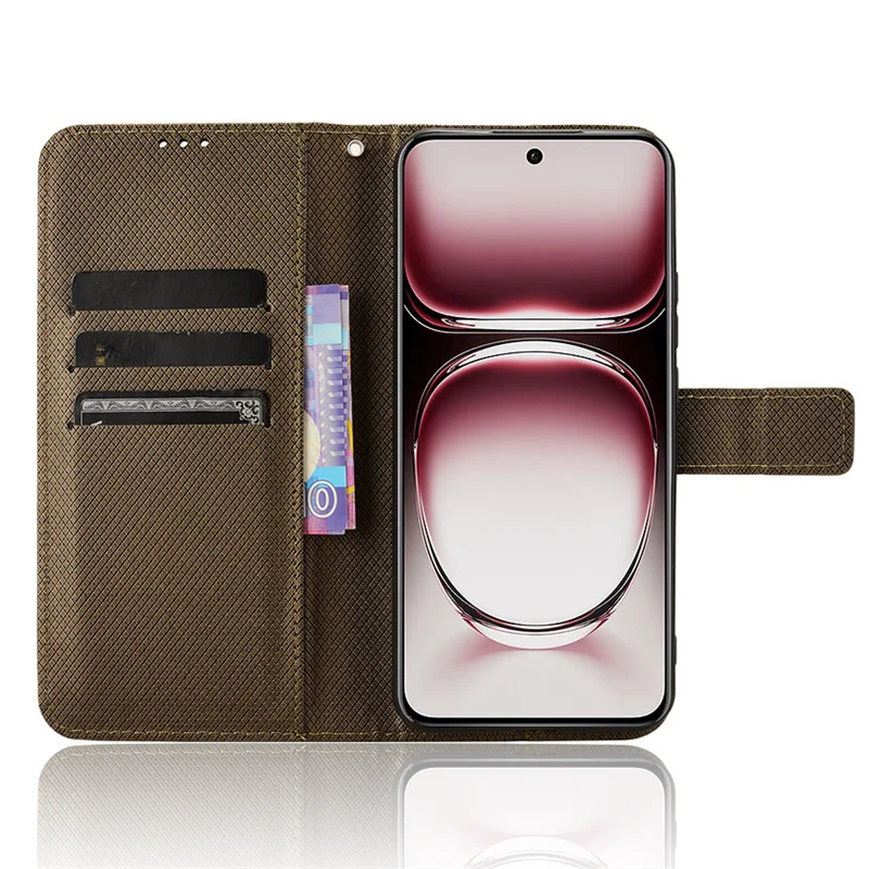 Подходит для OPPO Reno12 Pro 5G бриллиантовый кошелек магнетизм роскошная кожа Reno 12