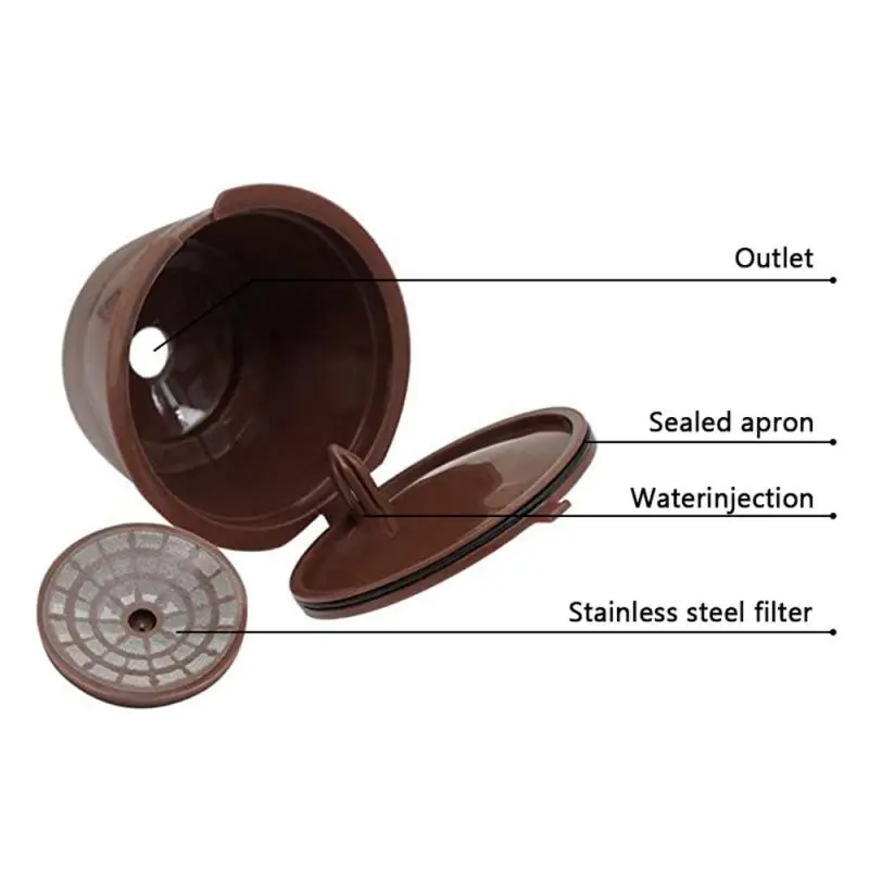 Многоразовая кофейная капсула 1-10 шт. фильтрующая чашка для Nescafe Dolce Gusto