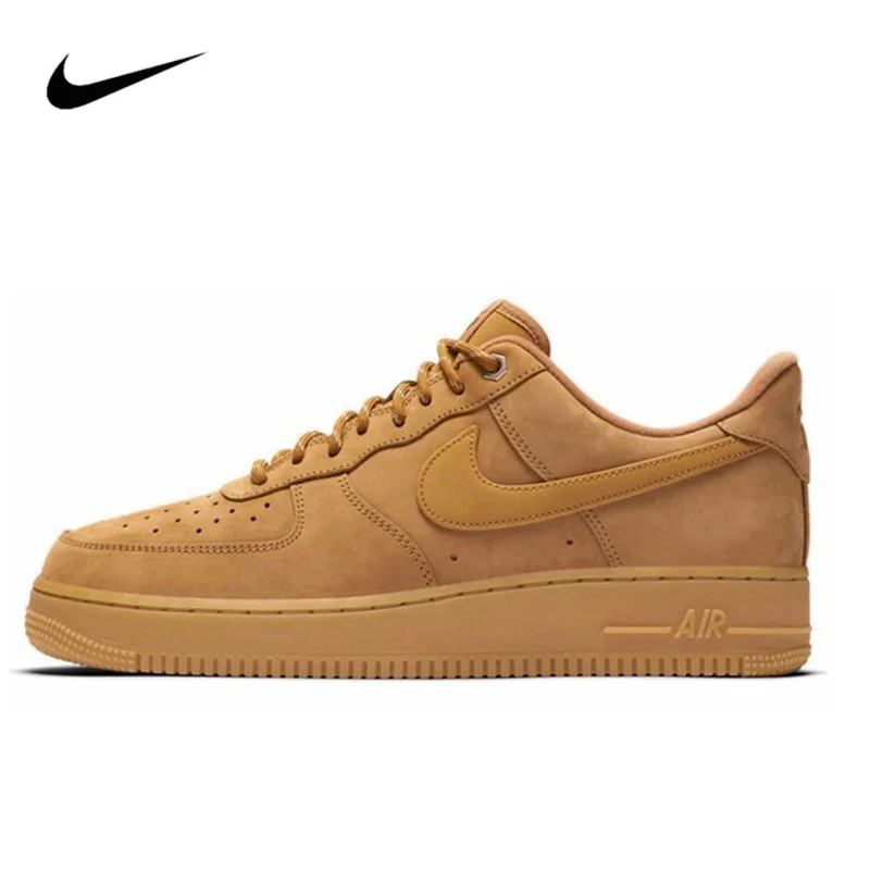 

Кроссовки Nike Air Force 1 низкие, амортизирующие, для мужчин и женщин, уличные, для скейтбординга, 07 лен, AA4061 200