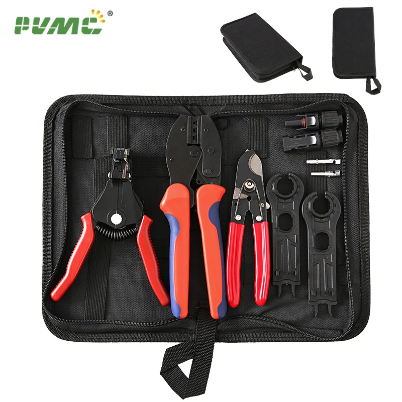 

Solar Connectors Plier Crimping Tool for 2.5/4/6mm2(14-10AWG) Crimping pliers Wire stripper PV Connector Wrench Tool Kit