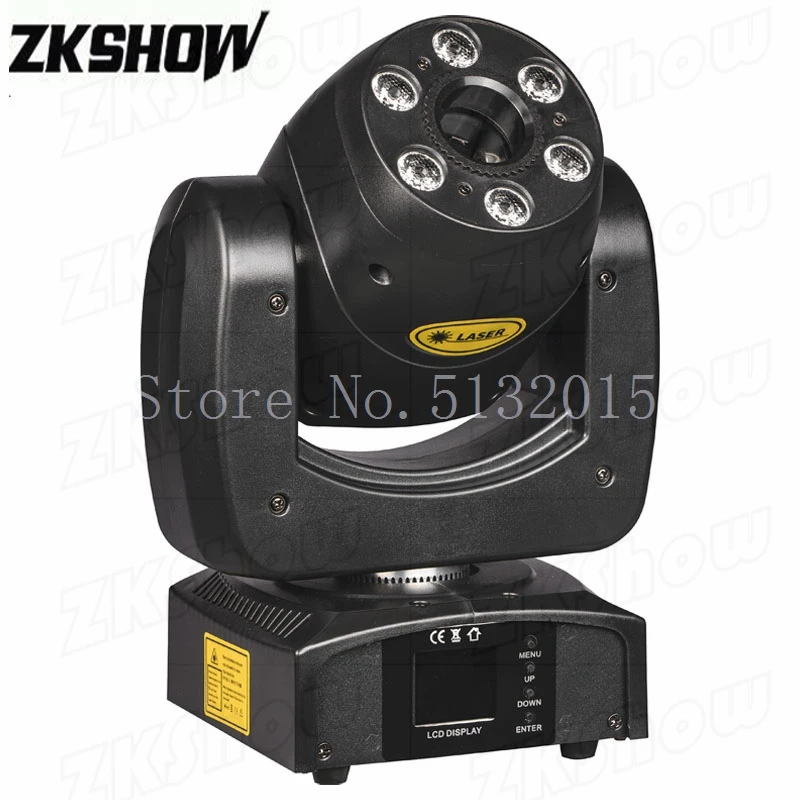 6*10 Вт RGBW моющийся с 3 Вт/2 Вт/1 искусственный анимационный лазер для KTV музыкальная