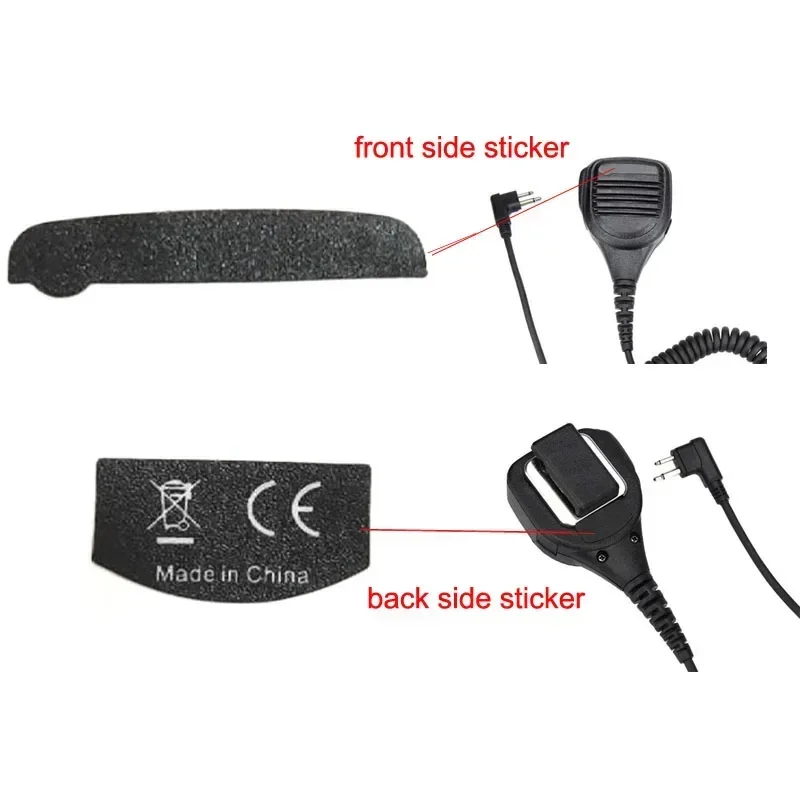 100x наклейка на переднюю и заднюю панель для Motorola CP200 XLS PR400 EP450 GTX GP300 P1225 Xtni Vl50