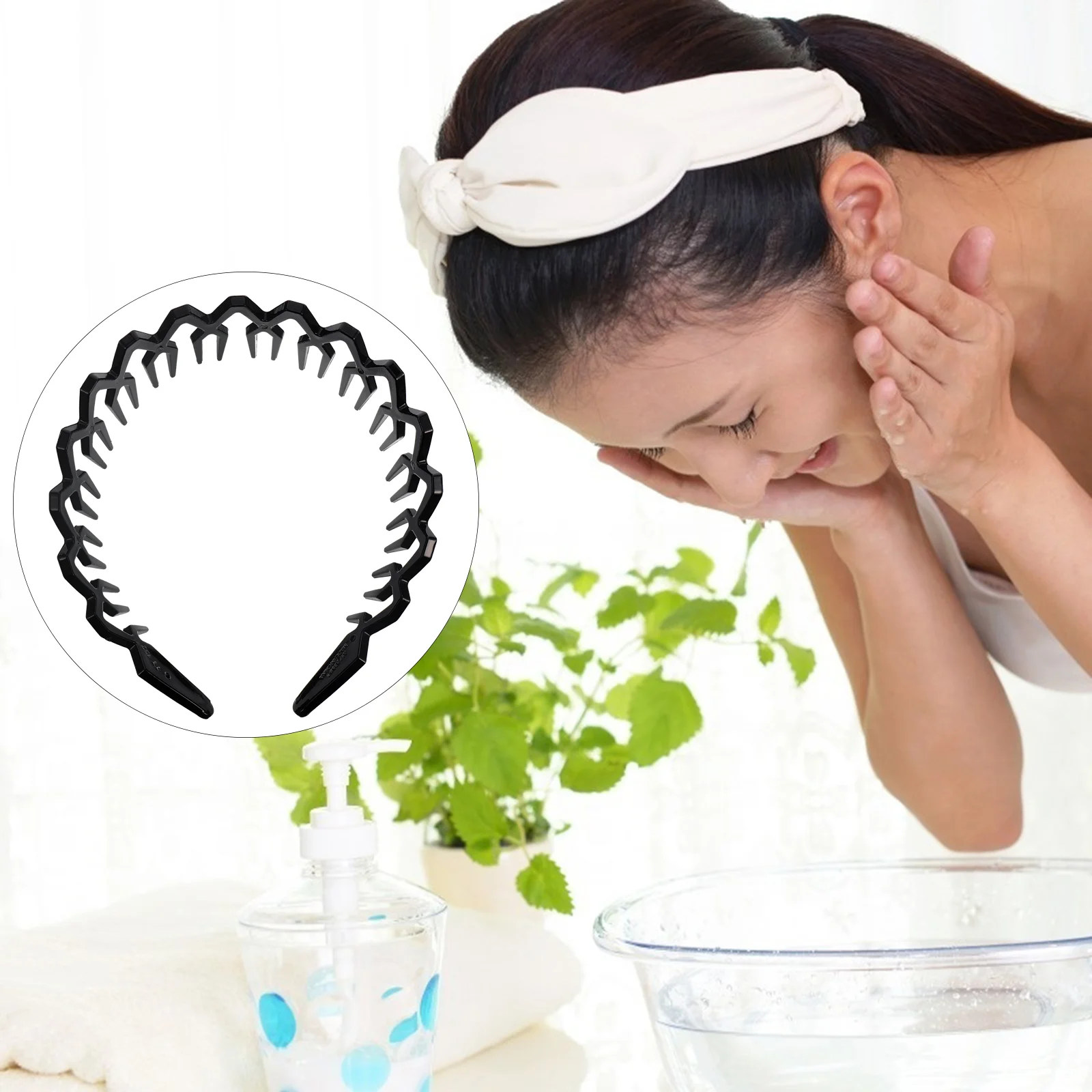 

Headbands Hair Headband Comb Teethwomen Forzag Zigband Hoopbands Zigzagwavy Hairband Nonhoops Vintage Girls Unisex Spring Black