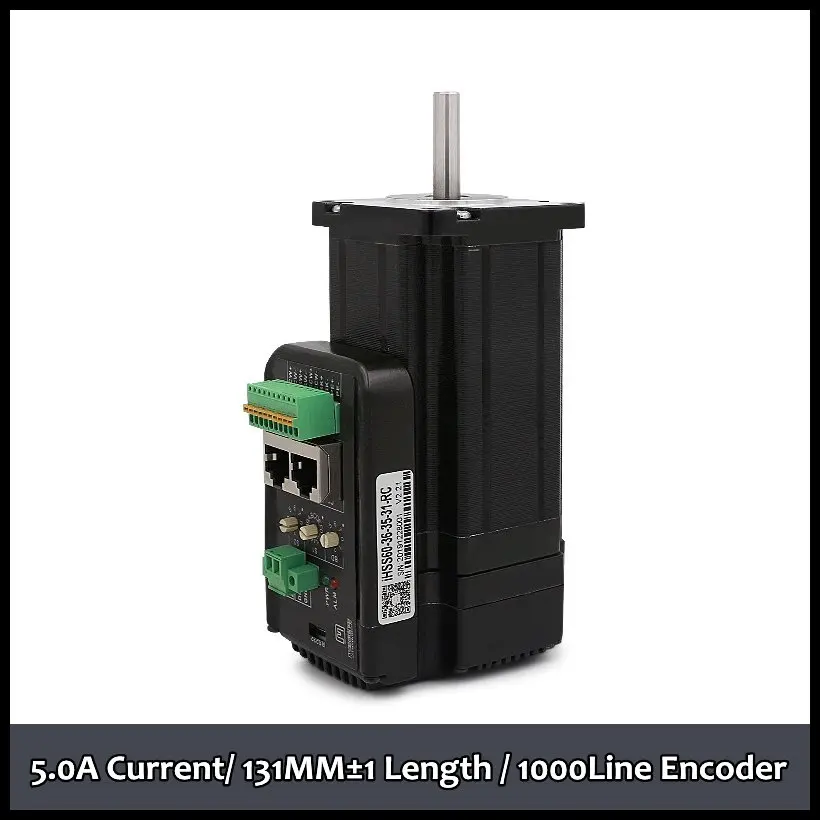

CNC JMC Original 60MM 3.5N.M 5.0A 36VDC CAN/485 BUS Integrated Stepper Servo Motor & Drive Kits for 3D Print CNC Machine