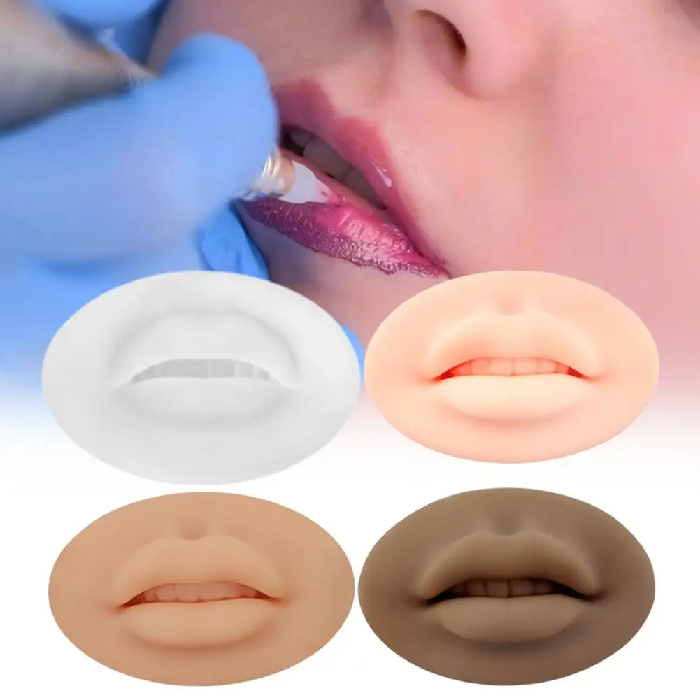 

5D Soft Lip Blushing Molds Elasticity Of Human Lips Small Valume Washable Model For Beginner and Experienced Tattoo Artists