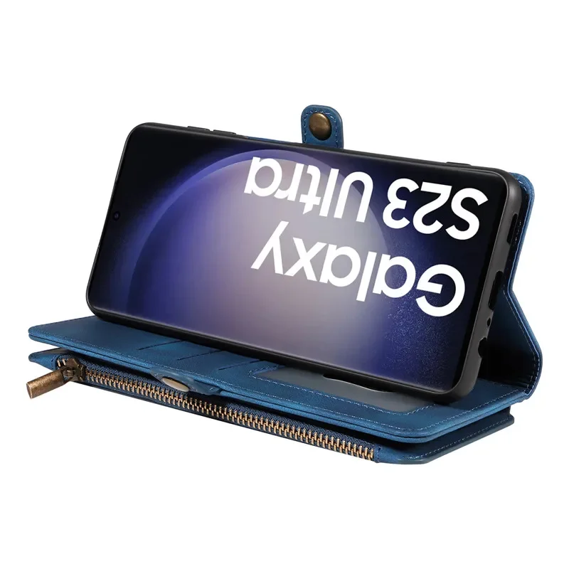 Чехол-книжка для Samsung Galaxy S24 S23 S22 S21 S20 FE Ultra Plus S10 S9