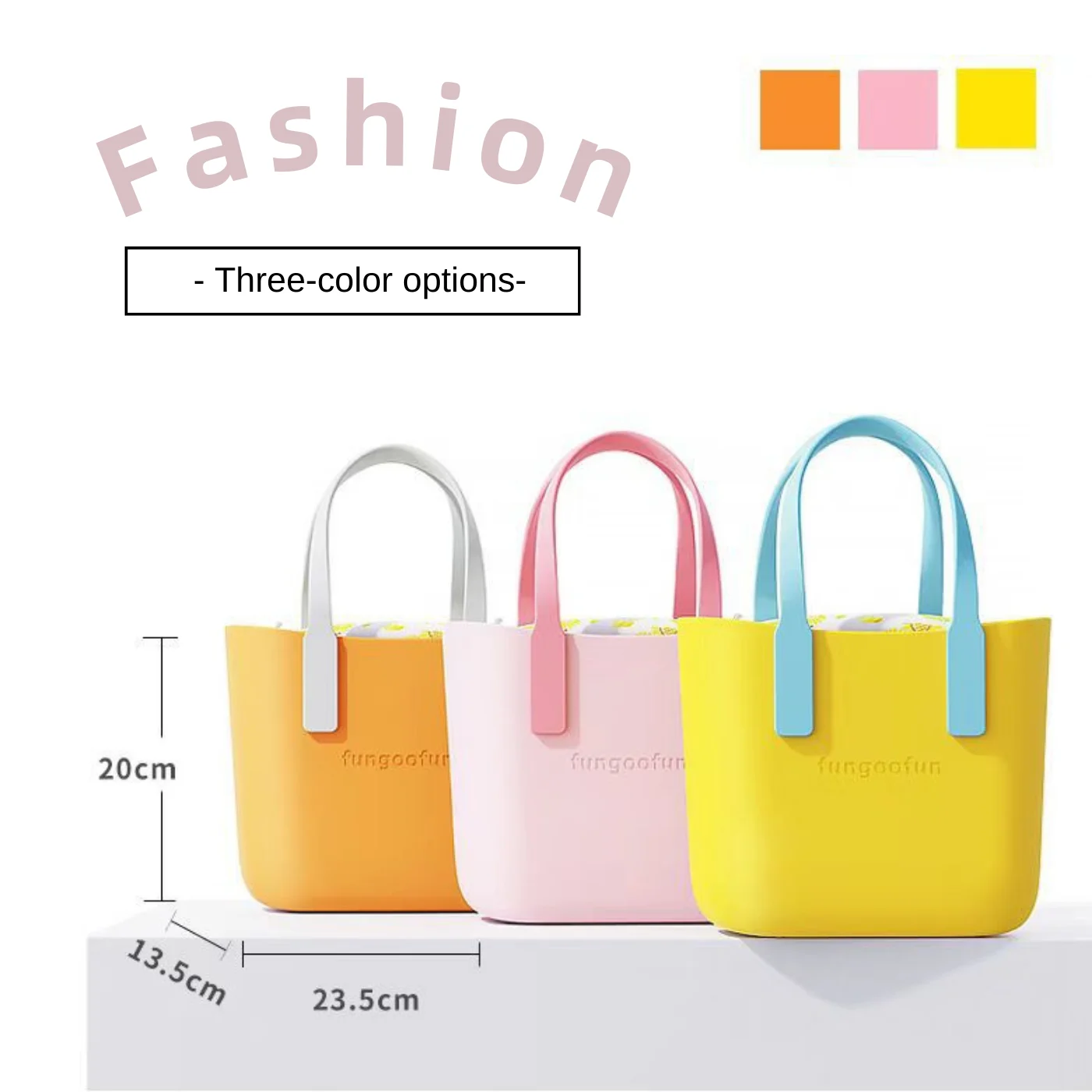 Newly Launched Fungoofun Fashion Design Shopping Bag Intergrated-molded Material Waterproof Working Outing Baby-nursing Mate