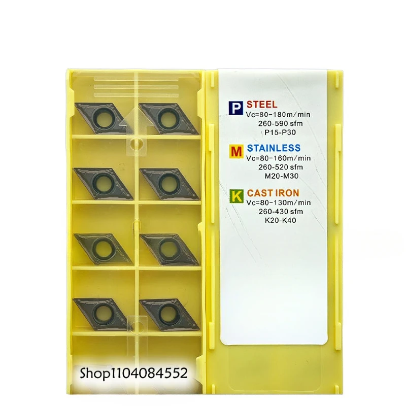 

Твердосплавные вставки с внутренним отверстием с ЧПУ DCMT 11T302 11T304 11T308-MV LF6018 DCMT11T304 DCMT11T308 DCMT11T302