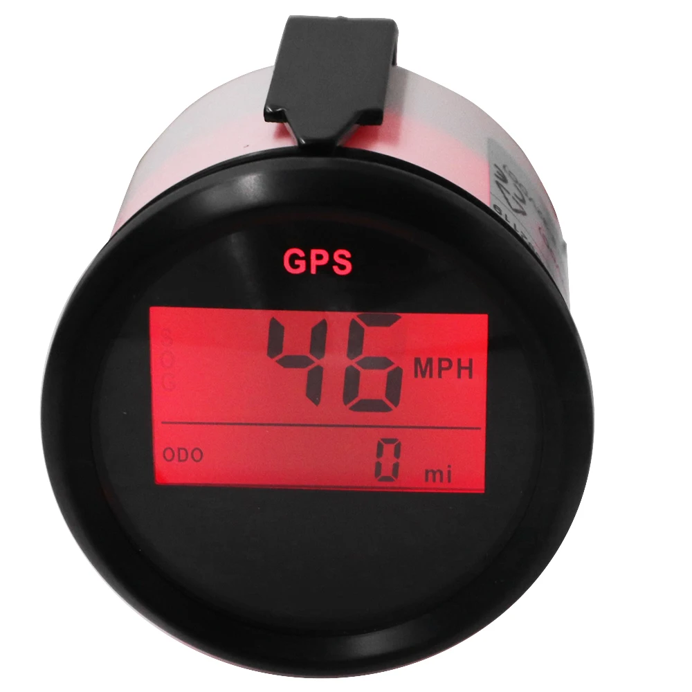 Цифровой измеритель скорости с GPS-датчиком 52 мм 0-999 одометр миль/ч узелки