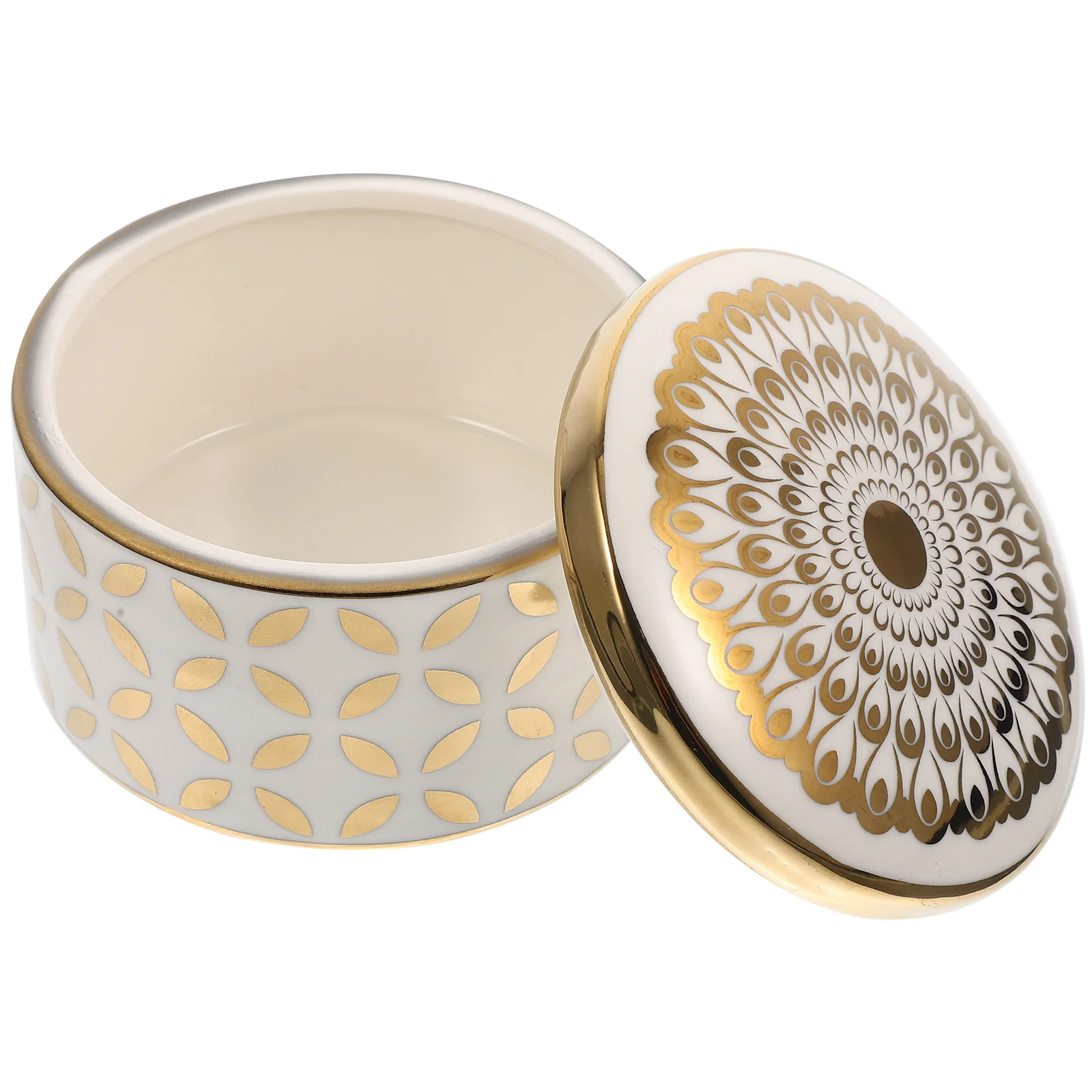 

Box Case Ceramic Storage Trinket Holder Organizer Display Earrings Keepsakerings Porcelain Vintage Cases Decorative Necklace