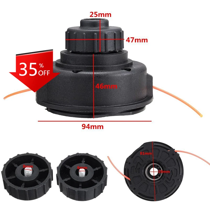 

Grass Brush Cutter Trimmer Head Lawn Mower Accessories For RYOBI EXPAND-IT Bump Feed Spool Trimmer Head