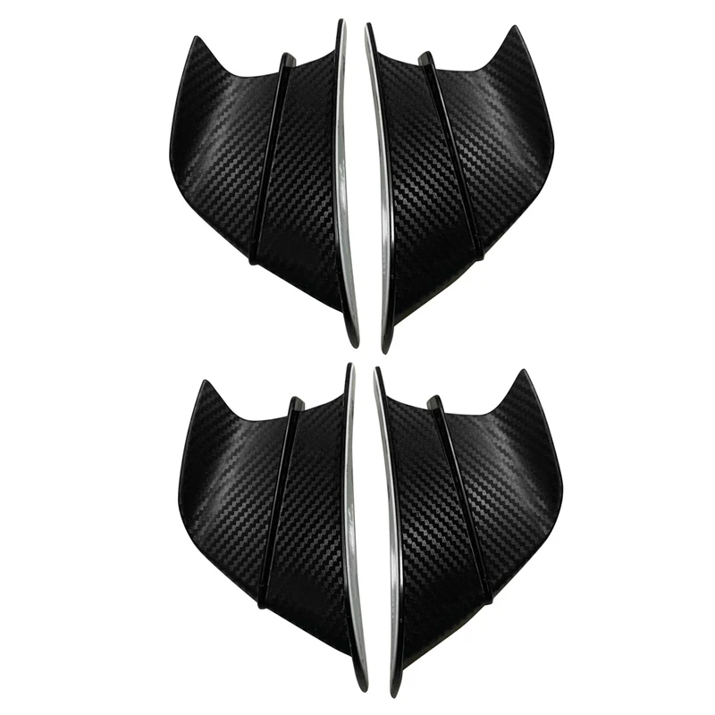 

4X Motorcycle Fairing Front Aerodynamic Winglets Carbon Fiber Windshield Fairing Wing For Honda Suzuki Yamaha Kawasaki A