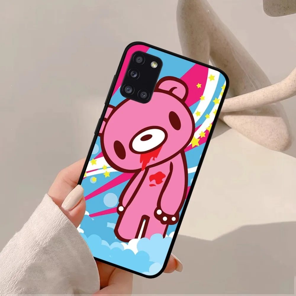 Чехол для телефона с мультяшным медведем G-gloomy Samsung A 10 11 12 13 20 21 22 30 31 32 40 51 52 53 70 71 72 73