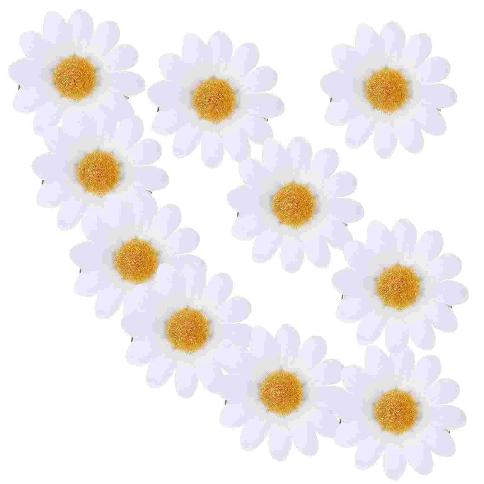 

12 Pcs Girls Hair Pins Wedding Accessories Women Daisy Flower Toddler Mini Clips