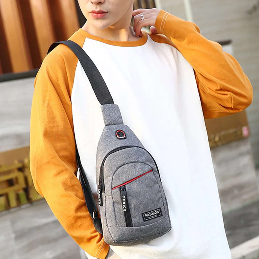 

Hot Sale Handbags Multi-function Portable Multi-function Fanny Chest Bag Men Purse Pouch Canvas Shoulder Crossbody Pack