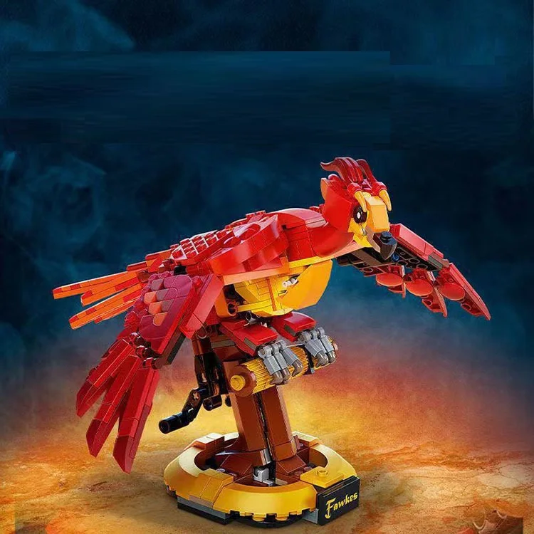 

Harries Fawkes Famous Magic Movie 76394 Game Phoenix Model Building Fawkes Blocks Bricks Children Educational Toys Gifts