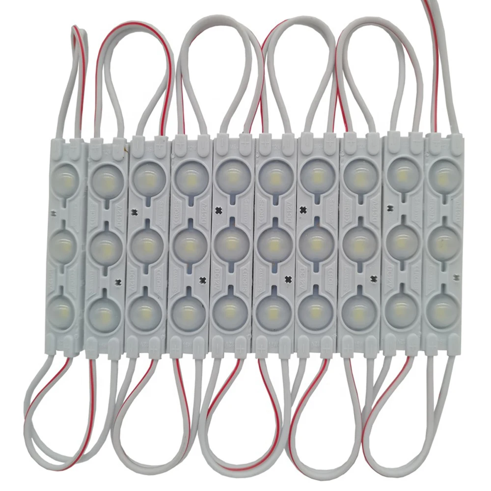 

40PCS LED Sign module Waterproof IP65 12v 3led 1.5w led module injection len pink yellow lightbox Advertising Channel Letter