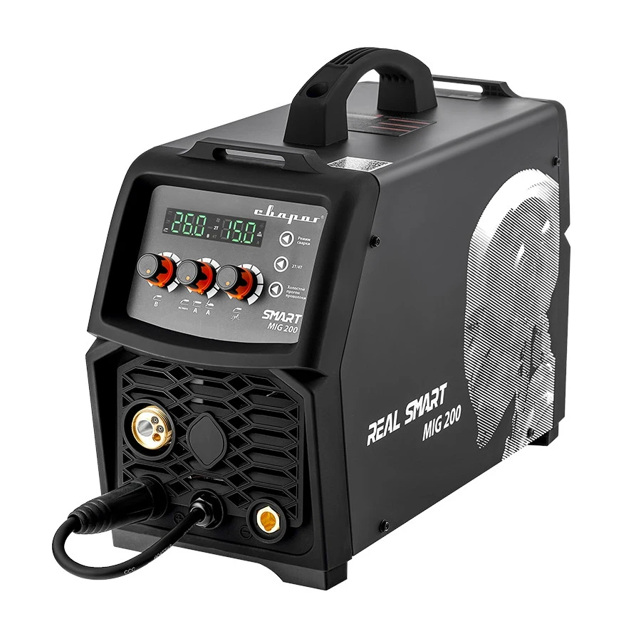 Welding machine Svarog Real Smart MIG 200 + chameleon masks and leggings Black N2A5 Tools inverter electrode equipment Arc Welders |