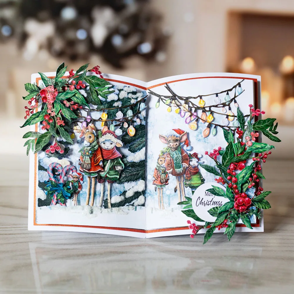 Коллекция сезонных штампов Snuggles новые металлические пресс-формы для бумаги