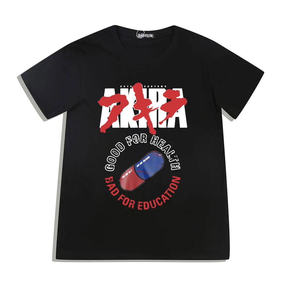 

Anime Neo Tokyo Akira Graphics T Shirt Movie Science Fiction Manga Shotaro Kaneda T Shirts Oversized 100% Cotton T-shirt Unisex