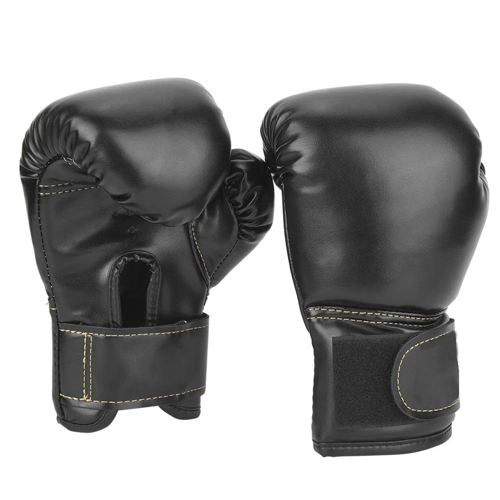 

2pcs Boxing Training Fighting Gloves Breathable PU Leather Kids Muay Thai Sparring Punching Karate Kickboxing Professional Glove