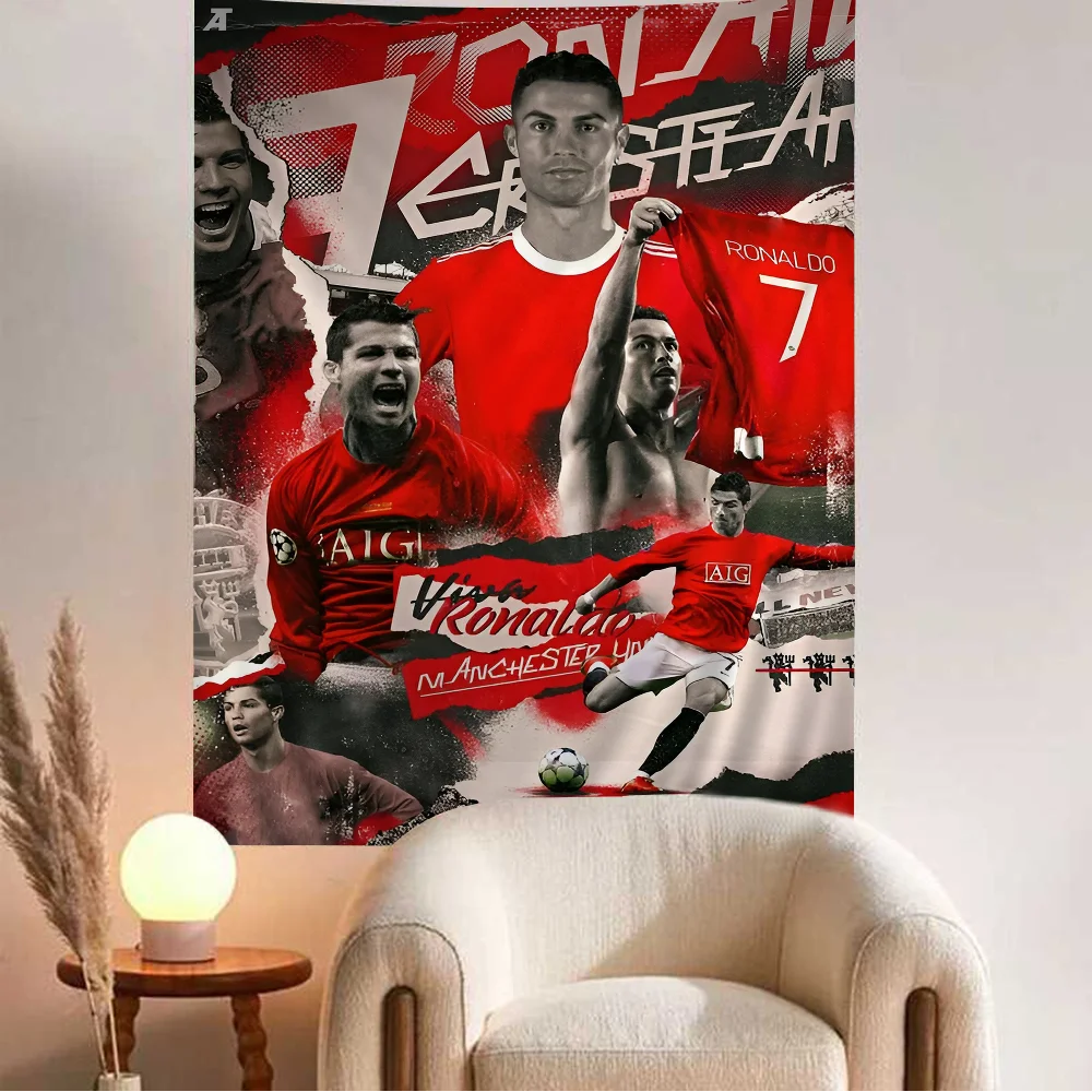 C-Криштиану R-Роналду CR7 аниме гобелен гиппи цветы настенные ковры декор для