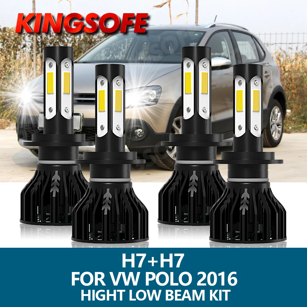 

Автомобисветильник светодиодные фары KINGSOFE, 4 шт., H7, 100 лм, 6000 Вт, 2016 к