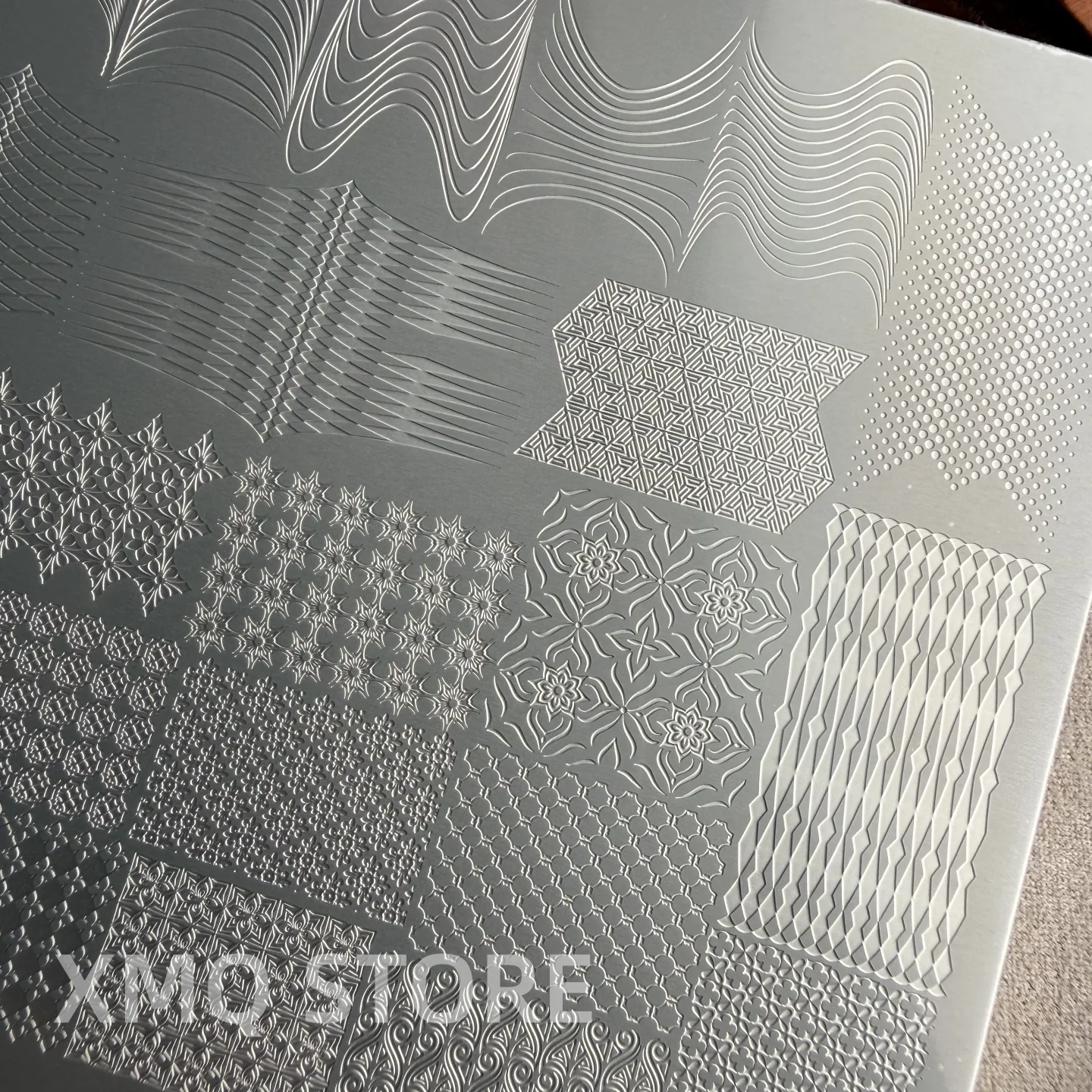 Фото Трафареты для стемпинга XMQ: линии, капли воды, изображения №5