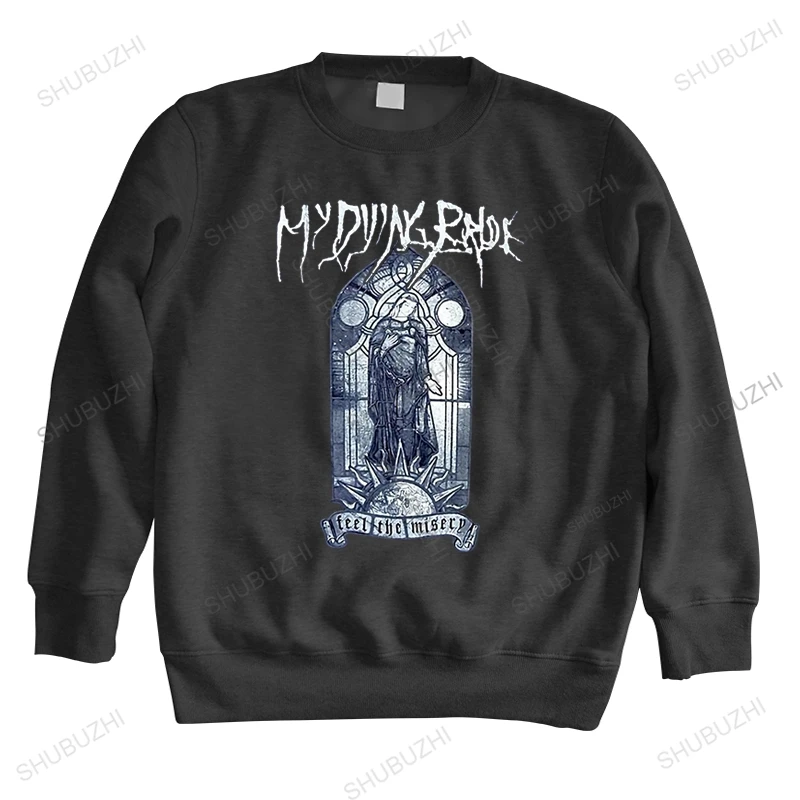 

men autumn sweatshirt black cotton hoody streetwear My Dying Bride Feel The Misery Windowpane unisex long sleeve homme hoodies