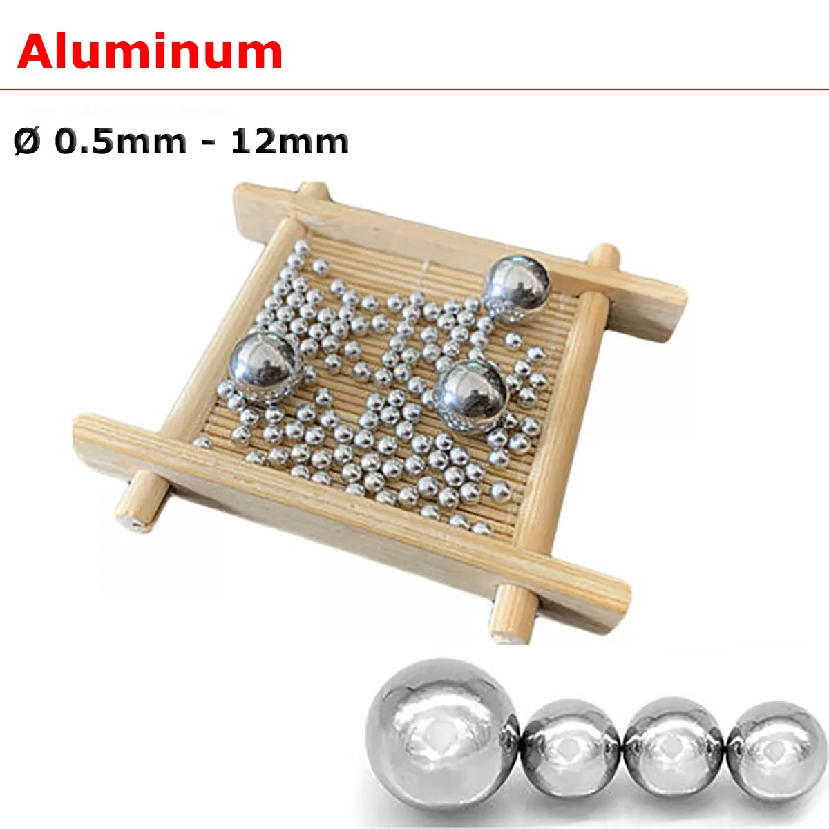 Купи Solid Aluminum Balls Dia 0.5mm-12mm 1060/1070 Pure Aluminum Alu Round Ball Bearings Rolling Bicycle Replacement за 71 рублей в магазине AliExpress