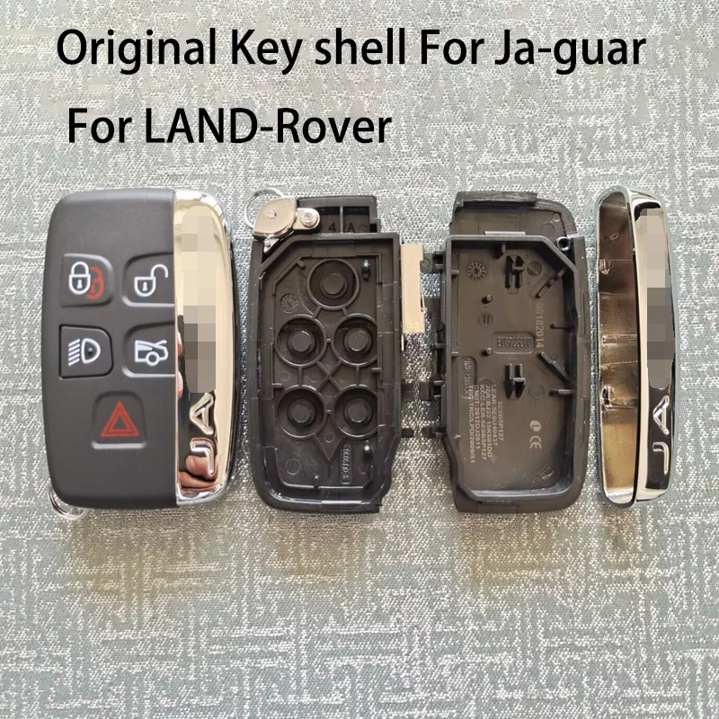 

Original 5 Buttons Smart Car Remote Key Fob Shell With Logo For Land Rover For Jaguar Housing Blanks Fob Case Cover