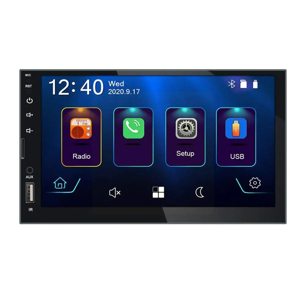 

MP5-плеер с 7-дюймовым экраном, автомобильная магнитола для Carplay, Android, стереоприемник, Usb, Iso, аудиосистема, головное устройство, Bluetooth I6q6