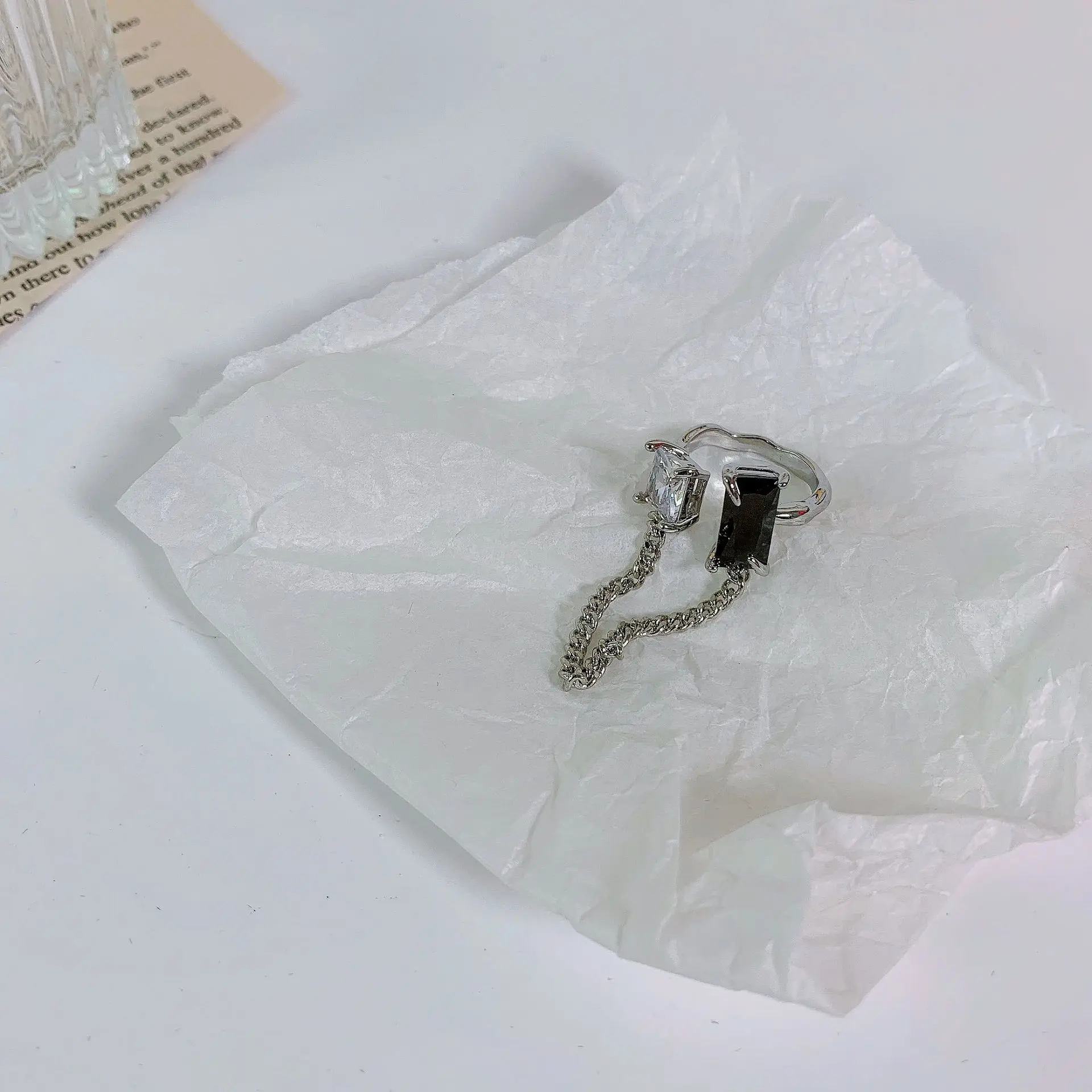 Корейские подвески металлическая цепочка Геометрическая искусственная кожа