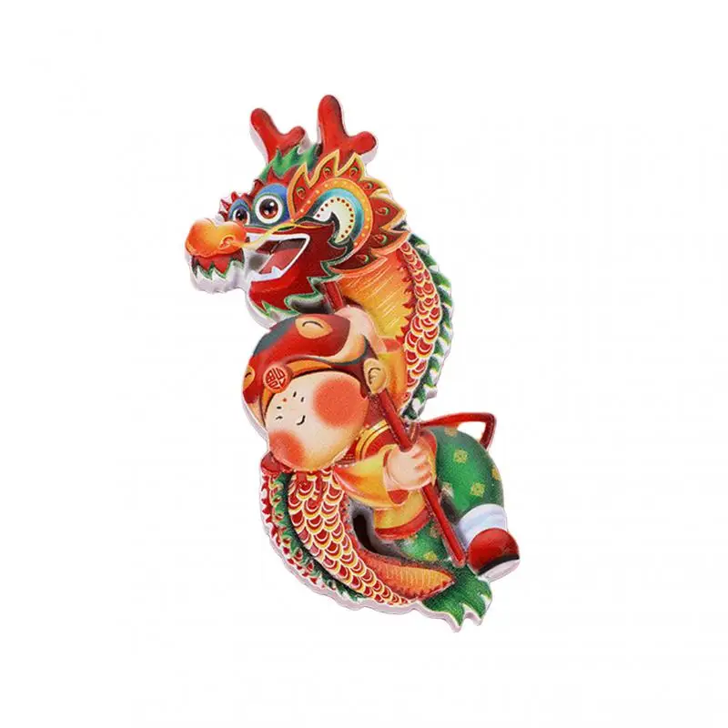 Креативные магниты на холодильник в китайском стиле мультяшный милый