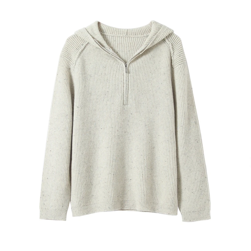 Повседневная Толстовка с мешковатым рисунком женский шерстяной свитер Осенний