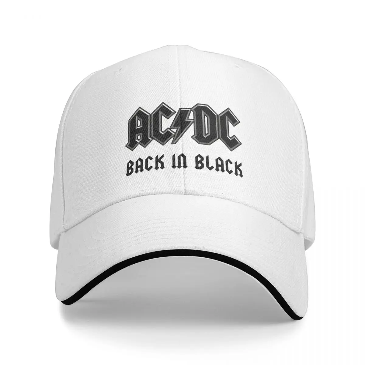 

AC DC Heavy Metal Baseball Caps Snapback Fashion Baseball Hats Breathable Casual Outdoor For Men's And Women's Polychromatic