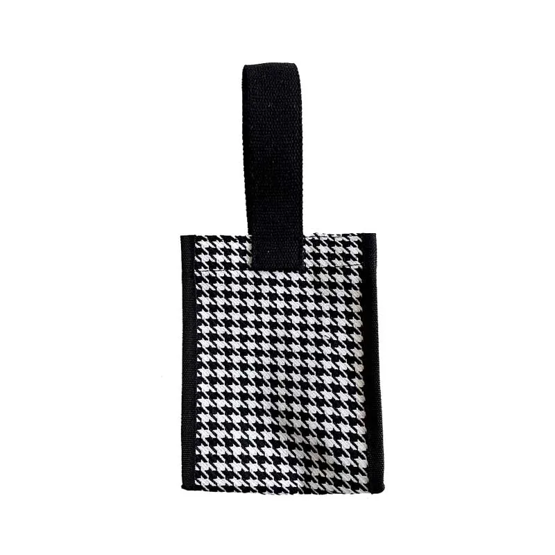 

Холщовые сумки в клетку для женщин, молодежные модные квадратные дамские сумочки для покупок, Студенческая Женская тканевая Повседневная т...