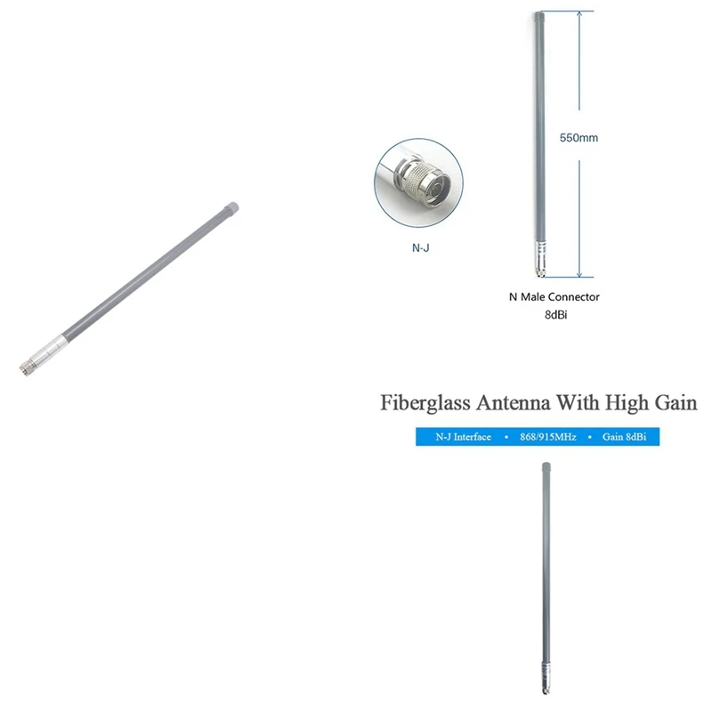 

Outdoor Lora Helium Miner WIFI Antenna N-J Connector High Gain 8Dbi Waterproof For Lorawan Router Modem