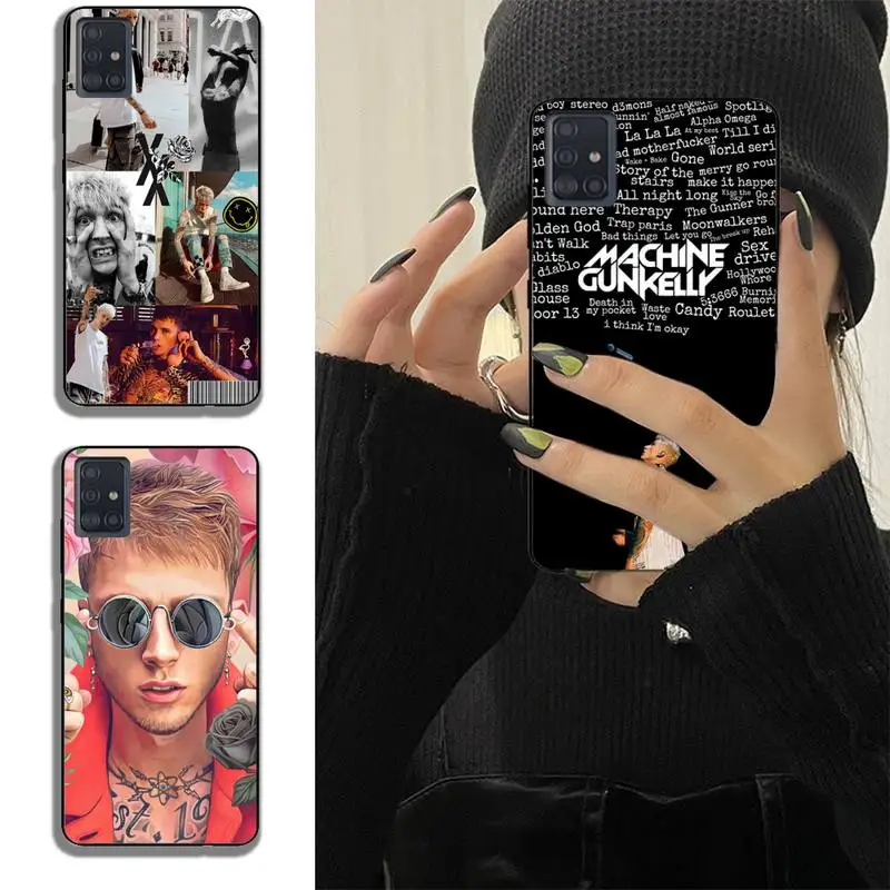 

MGK Machine Gun Kelly Rapper Phone Case For Samsung Note M 31 9 A51 A52 A71 A72 A80 A91 A20E A32 A31 A21 A11 Fundas Shell Cover