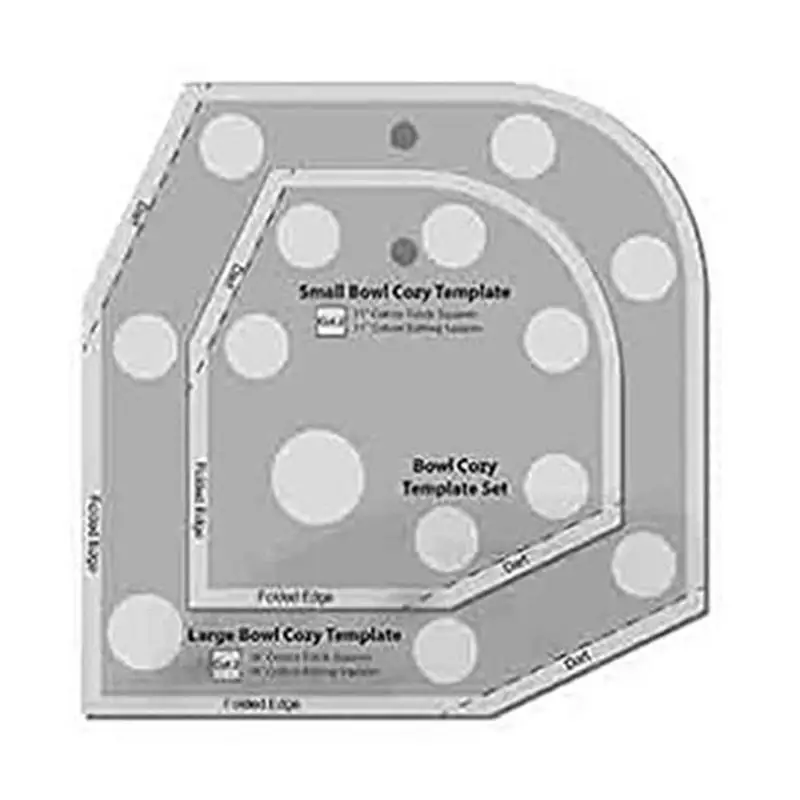 

Bowl Wrap Sewing Template Kitchen Bowl Template Cutting Ruler For Sewing Quilting Manual Sewing Bowl Cozy Templates For Home