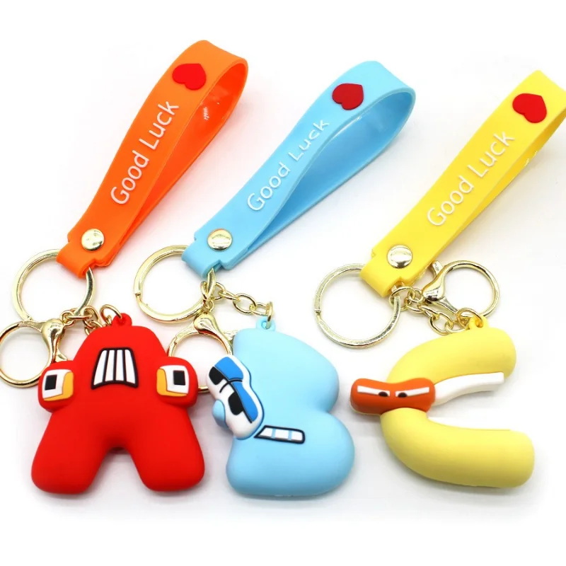 

Cute Alphabet Lore Keychain Figure Toys Number Ornament Pendant Bag for Christmas Birthday Gift