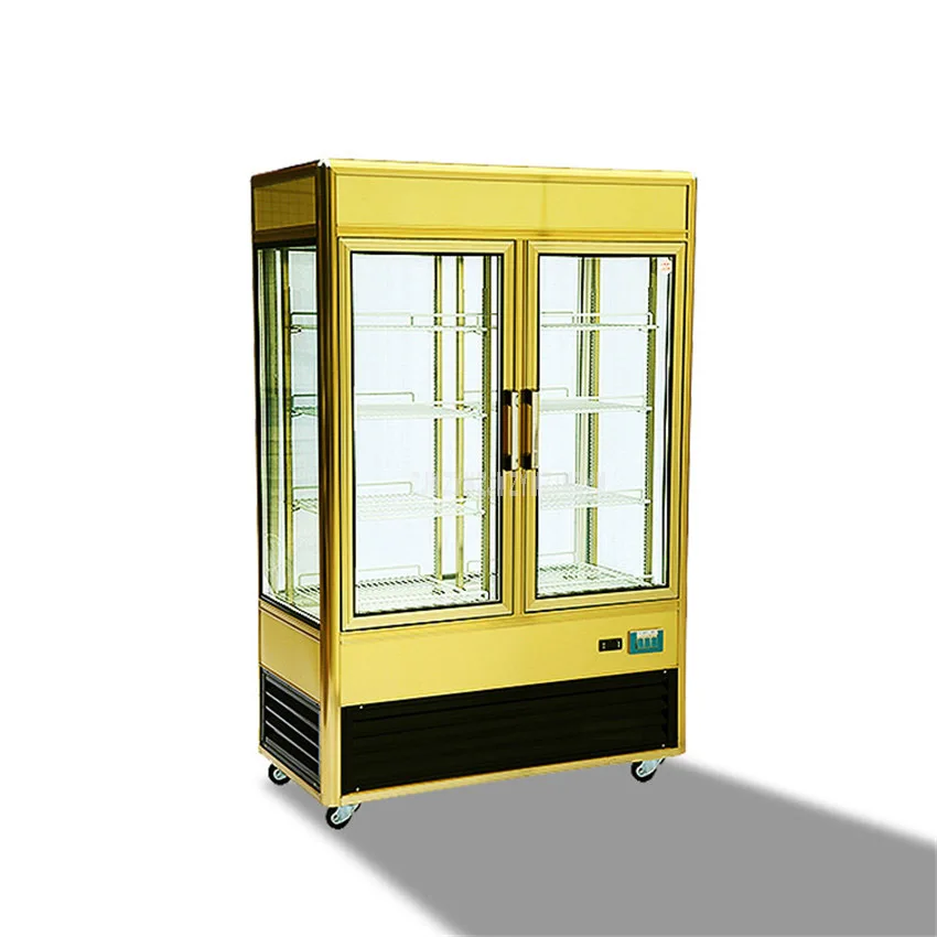 

Прозрачная витрина для тортов CL848FL2C4 780W 723L, морозильная камера для тортов, коммерческий холодильник на 2 двери