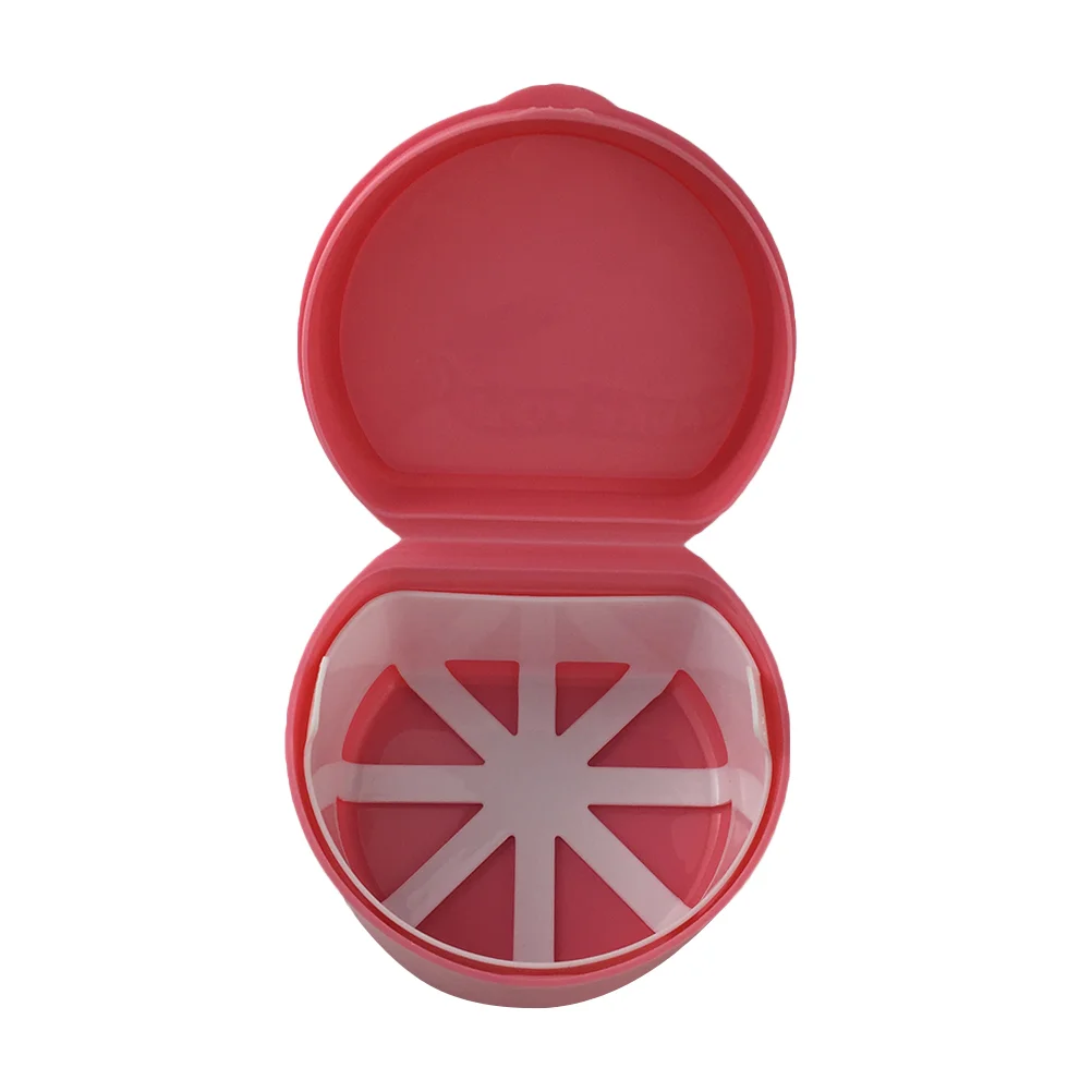

Denture Case Box Teeth Retainer False Bath Container Storage Travel Lid Portablecup Cleaning Decorative Carrying