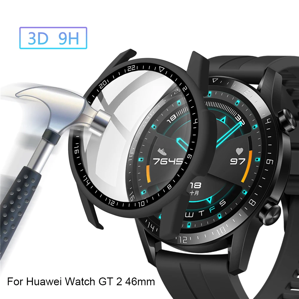 

Защитный чехол из закаленного стекла для смарт-часов Huawei Watch GT 2 46 мм
