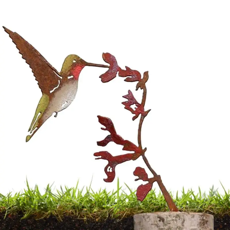 

Metal Chickadee Decoration Outside Chickadees On A Branch Rusty Tree Art Animal Garden Decoration Rust Look Metal Rust Garden