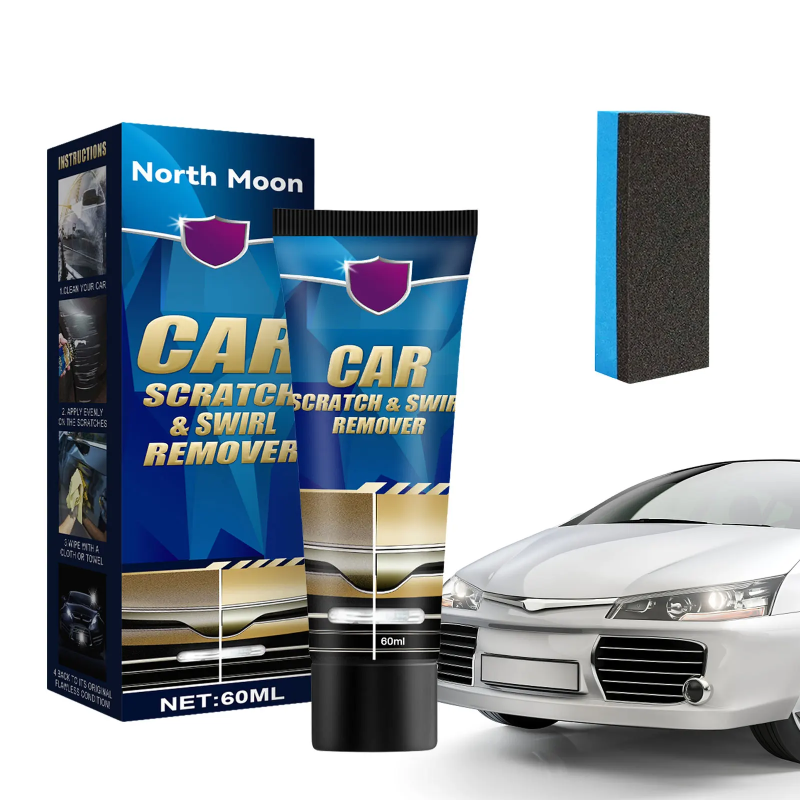 

Car Scratches Remover Cream Car Scratches Repair Effective Polish And Paint Restorer Rubbing Compound For Swirl Marks Water
