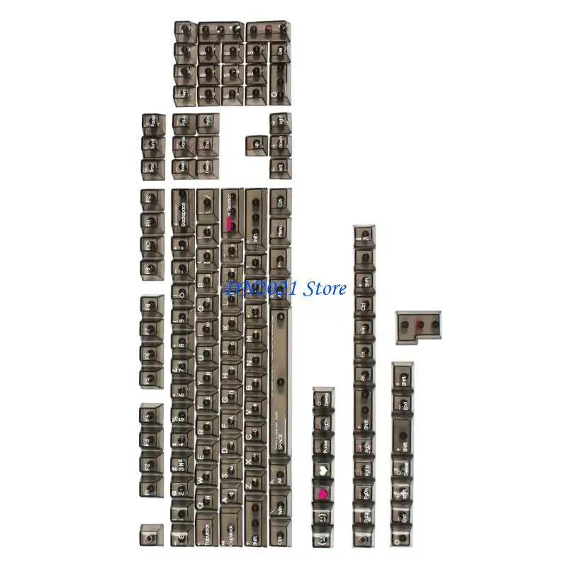 Фото F3KE 132Keys оригинальный профиль ПК колпачок с русской кристаллической подсветкой для механических клавиатур №3